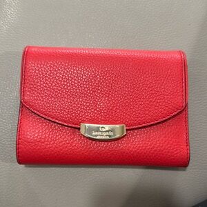 Bright Red Wallet Kate Spade